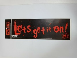 1998 WCW nWo Let&#39;s Get It On Bumper Sticker - €11,00 EUR