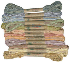 Valdani Floss 6 Strand Skein 10yd Muddy Monet Collection 12 Colors - £39.92 GBP