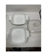 CorningWare Country Festival Blue Birds (2) 1QT Casserole Dishes (1) Lid... - €28,21 EUR
