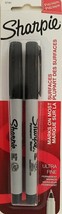 Sharpie Precision Ultra-Fine Permanent Markers Black 2/Pk 37161 Ultrafine - £2.35 GBP