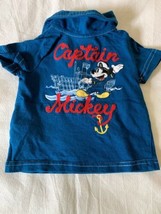 Infant Baby Size 6-9 Months Disney Store Captain Mickey Mouse Polo Shirt... - £11.97 GBP