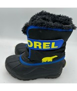 Sorel SNOW COMMANDER™ Toddler Snow Boot Size 11 Black Blue - $47.36 CAD