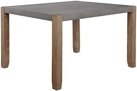 Alaterre Furniture Newport 30&quot; H Faux Concrete And Wood Loft Dining Table - £217.06 GBP