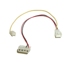 3 Pin To 4 Pin Adapter Cable With 3Pin Rpm Sensor (Aoc) - £11.78 GBP