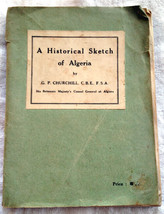 RARE BOOK A Historical Sketch of Algeria with Photo Plates and Pull-out MAP - £98.36 GBP