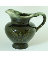 Hull Pottery Eagle Pitcher Dark Olive Green Milk Jug F91 - $11.00