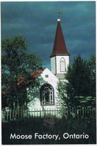 Postcard St Thomas Anglican Church Moose Factory Ontario - £3.88 GBP