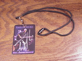 Taylor Hicks VIP Backstage Pass, signed with his initials, has lanyard - £10.35 GBP