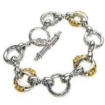 Gerochristo 6276 - Solid 18K Gold &amp; Silver - Basic Charm Bracelet  - £1,358.90 GBP