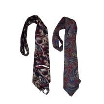 2 Lot - Van Heusen - Classic Collection - Vintage - Silk Men&#39;s Tie - $19.09