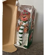 NIB Vintage 1982 Teddy Bear Christmas Stocking Hanger Shelf Sitter Plast... - $402.59 MXN