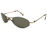 Vintage la Eyeworks Sunglasses VOX 442403 Gold Gray Round Frames Brown L... - $32.50