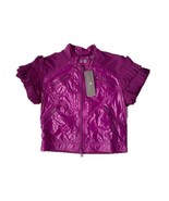 Adidas by Stella McCartney P49388 RUFFLE Purple CROP Sport JACKET VIOLET... - £209.68 GBP