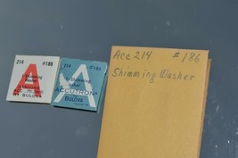 Lot of 2 BULOVA ACCUTRON 214 #186 Shimming Washers NEW OLD STOCK - $13.98