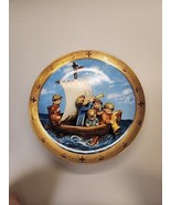 M J Hummel Commemorative Columbus&#39;s Discovery Plate”Land in Sight&quot; 1992 ... - £14.94 GBP