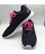 Reebok Women&#39;s Black Running Athletic Shoes Hot Pink Accents Sublite Siz... - £25.67 GBP