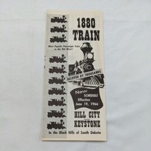 1966 1880 Train Hill City Keystone South Dakota Travel Brochure - £19.89 GBP