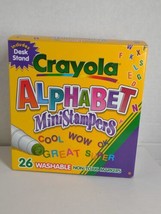 Crayola Alphabet Mini Stampers 26 Washable Markers with Desk Stand Pre-o... - $69.29