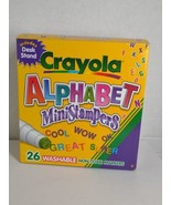 Crayola Alphabet Mini Stampers 26 Washable Markers with Desk Stand Pre-o... - £54.50 GBP