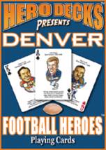Denver Broncos Football Heros Original Hero Deck Playing Cards Fan Gift NFL - £12.65 GBP