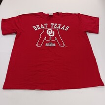 College Football Beat TEXAS Men's Red Short Sleeve Graphic T-Shirt Size Large image 12