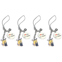 4 Charms Great Dane - with Loop for Backpack, Bag, Purse, Keychain - 4of... - $9.88
