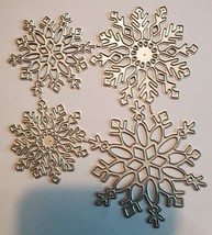 4 designs Snowflake metal cutting die set Card Making Scrapbooking Craft... - $12.00