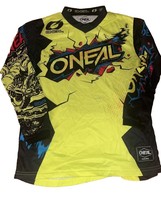 Youth Oneal Jersey Enjoy Ride Neon Yellow Black Shirt Size Large - $9.48