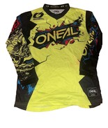 Youth Oneal Jersey Enjoy Ride Neon Yellow Black Shirt Size Large - £7.45 GBP