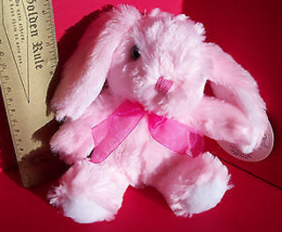 DanDee Plush Toy Pink Dan Dee Easter Holiday Bunny Rabbit Stuffed Animal Friend - £3.03 GBP