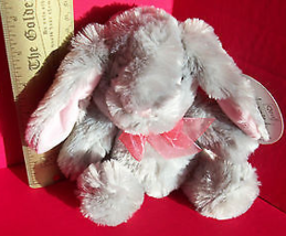DanDee Plush Toy Gray Dan Dee Easter Holiday Bunny Rabbit Stuffed Animal Friend - £2.98 GBP