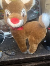 Vintage Applause Rudolph The Red Nosed Reindeer 10&quot; Plush Stuffed Animal - $9.95