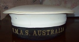 Ww2 Australian Navy Heavy Cruiser Sailors Hat Hmas Australia - £35.39 GBP