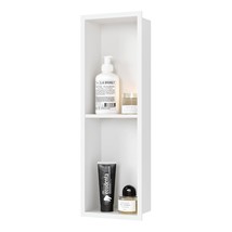 Stainless Steel Shower Niche 24&quot; X 8&quot;, No Tile Needed Wall Niche Double Shelves, - $236.99