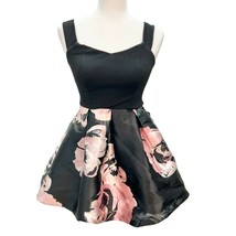 Speechless Macy&#39;s Size 3 Black &amp; Blush Short Evening Party Dress NWT - £39.56 GBP