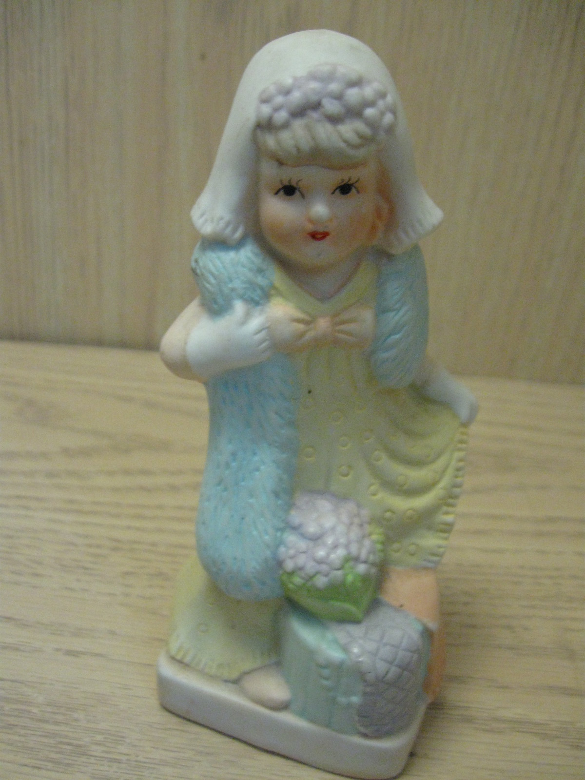 Ceramic Statue Little Girl Playing Dress Up Figurine - Sculptures ...