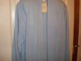 Ellen D NWT Womens Sweater Jacket Light Blue Small  New with tags - £12.76 GBP