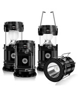 DIBMS 4-Pack Solar Camping Lantern, Collapsible LED Solar USB Rechargeab... - $1,915.13 MXN