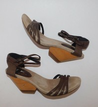 CAMPER Wood Wedge Ankle Strap Sandals 41 fit 10 M - $29.66