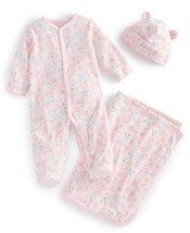 First Impressions Baby Boys or Baby Girls Coverall, Hat and Blanket, 3 P... - $17.77