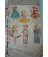 Simplicity  Doll’s Wardrobe for 14”  Bonny Braids &amp; 16” 22” Saucy Walker... - $5.99