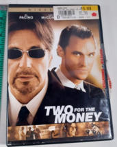 two for the money DVD widescreen rated R good - $5.94