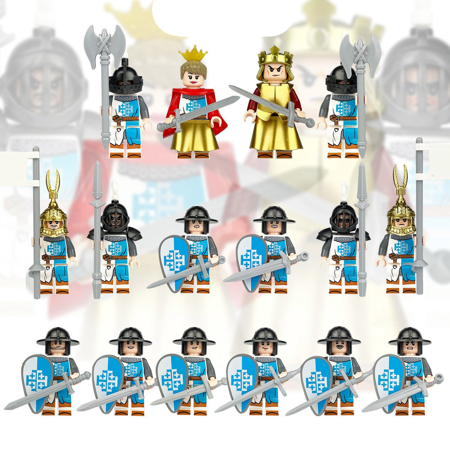 Medieval Castle Knights with King and Queen and 50 similar items Medieval Castle Knights with King and Queen and 50 similar items