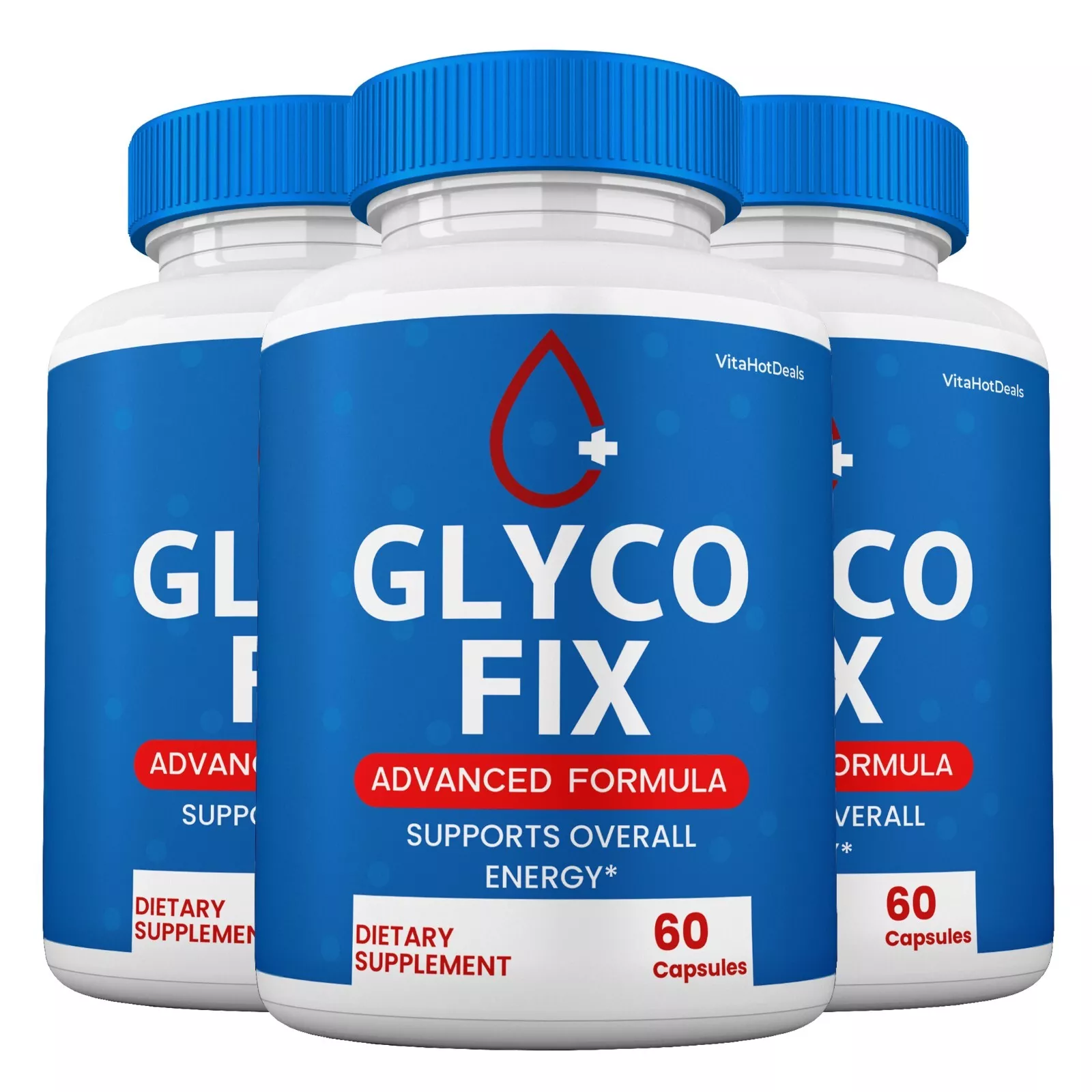 Glyco Fix Blood Support Pills, GlycoFix Glycogen Capsules Supplement (3 Pack) - $69.98