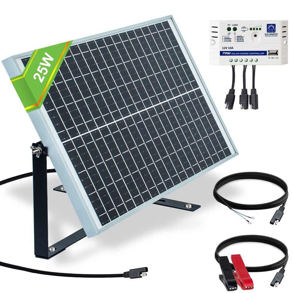 Solar Panel Kit Solar Battery Trickle Charge... - $102.85