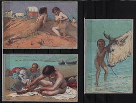 Basilio Cascella original Risque Nude Italian artist signed postcard set... - £258.71 GBP