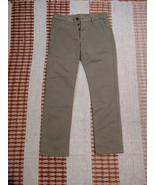 Grown &amp; Sewn Pants The Independent 29x30 Green Tan Bedford Cord USA Butt... - $75.00