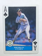 Bob Welch 1990 MLB All Stars Playing Card Oakland A’s Athletics Baseball Card - £0.93 GBP