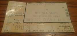 John Denver Norfolk Scope Ticket Stub 1988 - $221.67 MXN