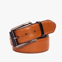 The Maratea Tan & Navy Leather Belt image 9